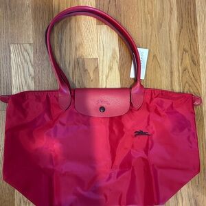 Longchamp Red Tote Bag